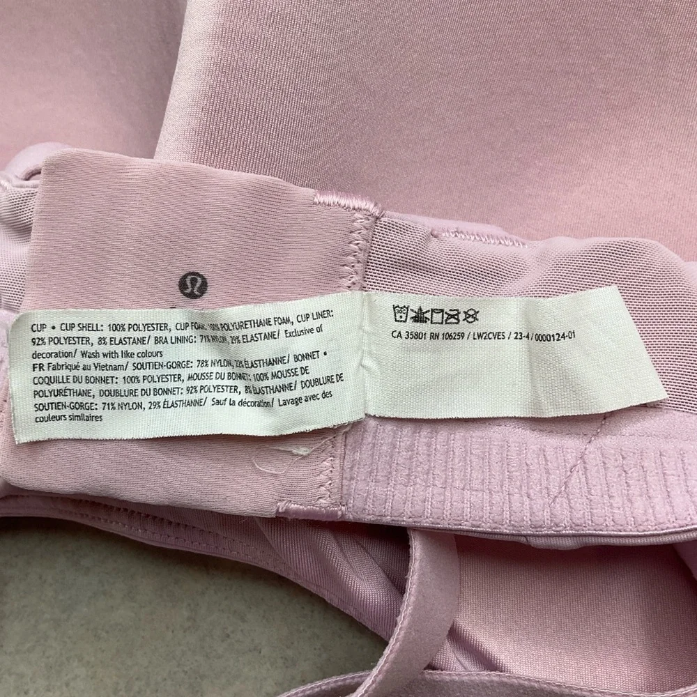 Lululemon Energy Bra High Support 38D Pink Peony‎